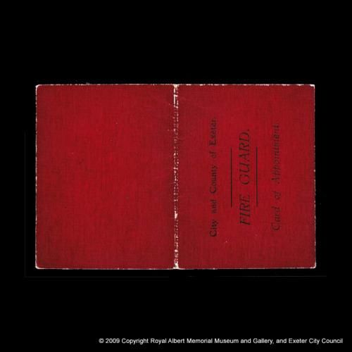 Fire Guard appointment card