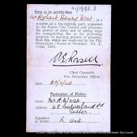 Fire Guard appointment card