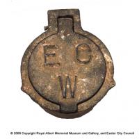 An Exeter City Water stop–cock cover