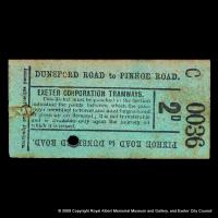 An Exeter tram ticket