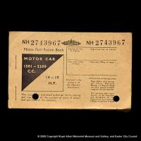 A motor fuel ration book