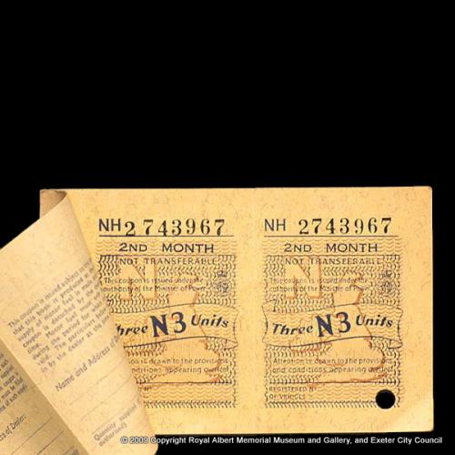 A motor fuel ration book