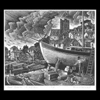 Boat repairs at Topsham