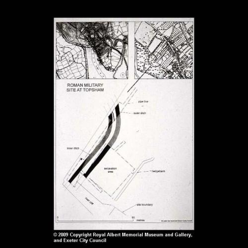 Plan of the Roman military defences at Topsham