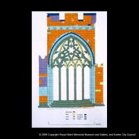 Decorated window tracery at Exeter Cathedral