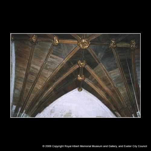 The timber vault in Exeter Cathedral