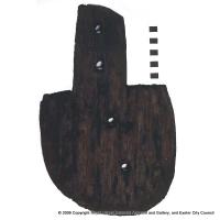 A wooden spade