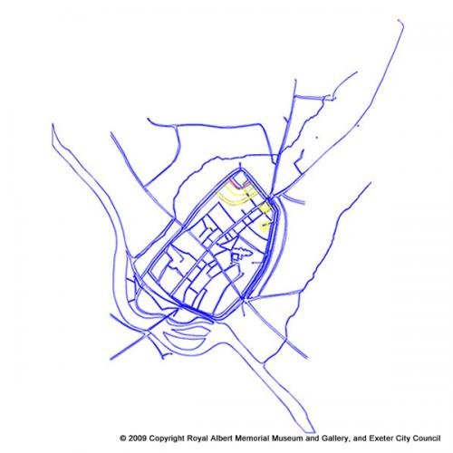 Plan of Medieval Exeter