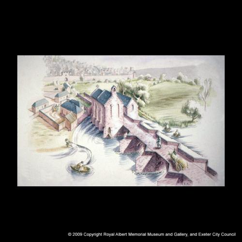 Reconstruction of Exe Bridge in late 13th century