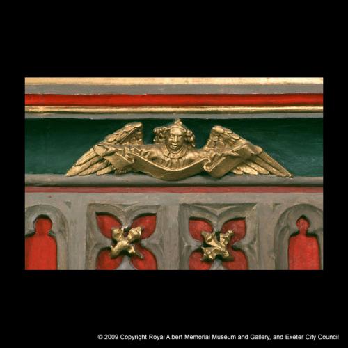 Detail of an angel from the Chantry fireplace