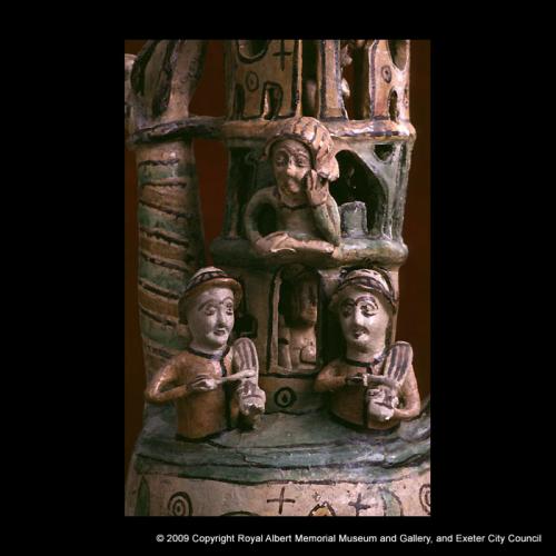 Detail of the Exeter Puzzle Jug