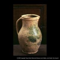 A Saintonge green–glazed jug