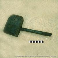 A wooden mallet