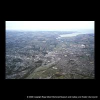 Aerial view of Exeter and Topsham