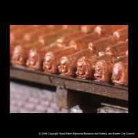 Antefixes on a roof