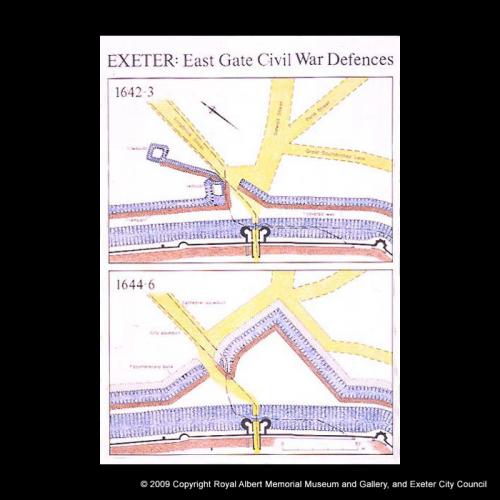 Plans of the defences outside East Gate