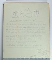Message from an Australian soldier