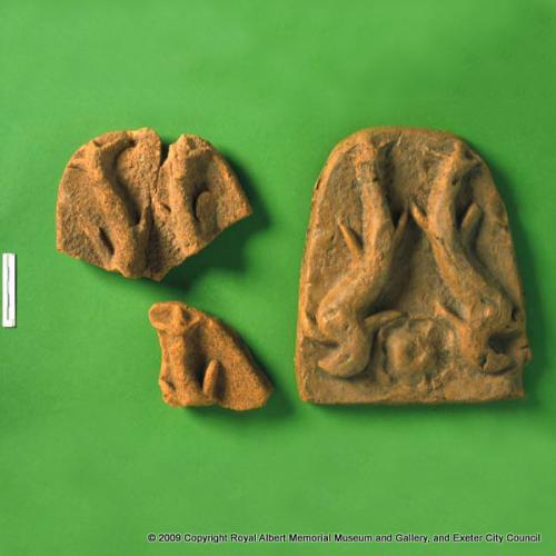 Fragments of antefixes