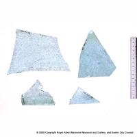 Fragments of window glass
