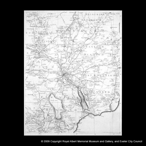 Donn’s map of the  Exeter area