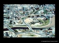 Aerial view of Exe Bridges