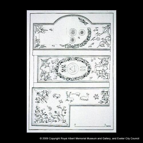 Archaeological record of the plaster ceiling at 144 Fore Street