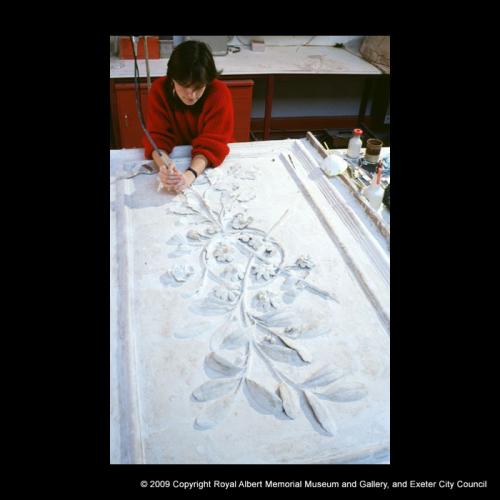 Conserving the Great Moor Farm plaster