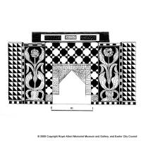 Records of the decorated fireplaces at Middle Moor, Sowton