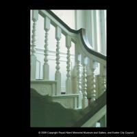 A detail of the staircase at Belair