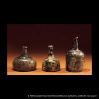 English glass bottles