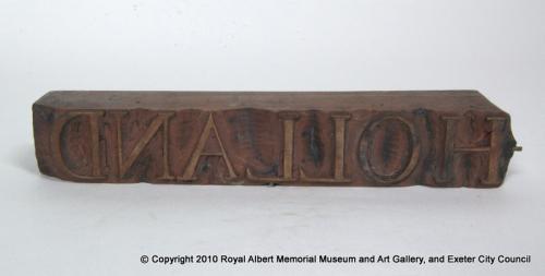 Holland stamping block