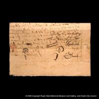 Letter of 1700 with Exeter postmark