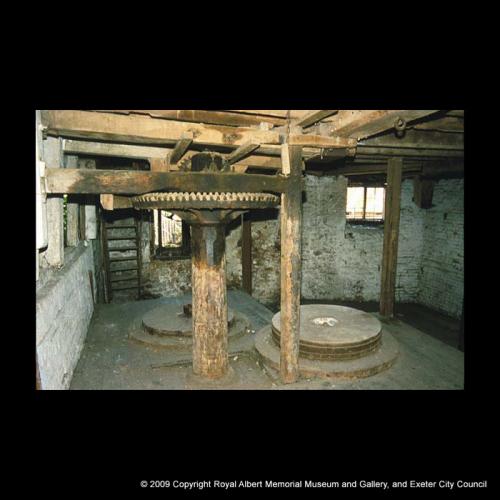 Milling machinery at Cricklepit Mill