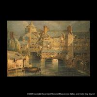 Old houses on Exe Bridge