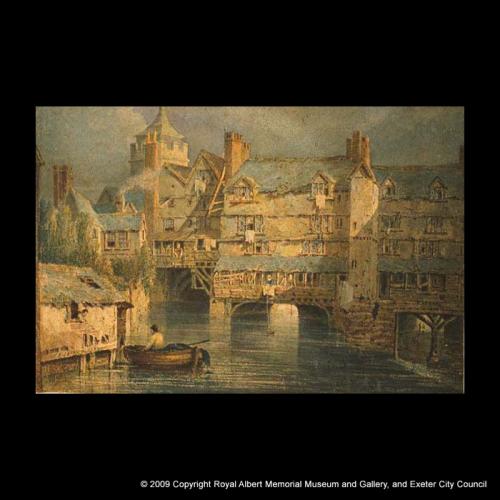 Old houses on Exe Bridge