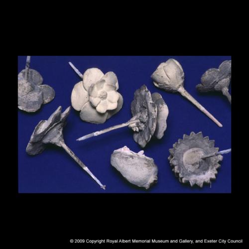 Plaster flowers from the Half Moon hotel ceiling