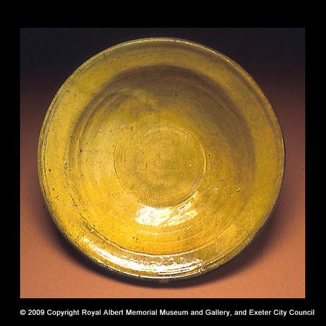 A North Devon Plain Slipware dish