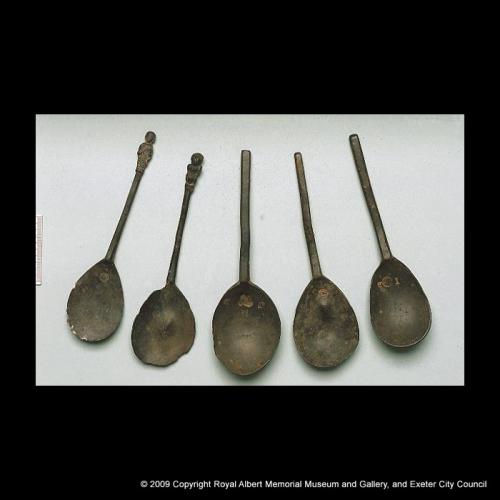 The hoard of pewter spoons from City Mills