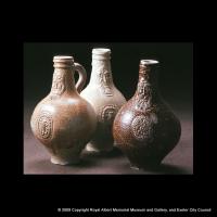 Three stoneware bottles