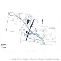 Plan of the Iron Age settlement in Southernhay