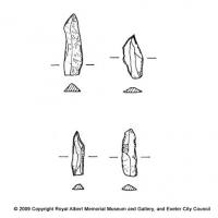 Mesolithic microliths from Retreat Field, Topsham