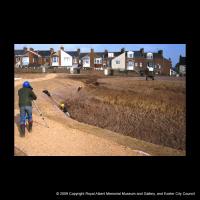 Archaeologists removing the last fills of the Danes Castle ditch