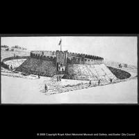 Artist’s impression of Danes Castle