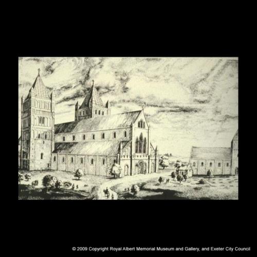 Reconstruction of the appearance of the Norman cathedral