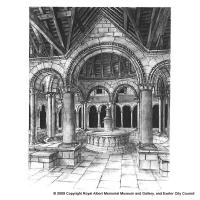 Reconstruction of the lavabo at St Nicholas Priory
