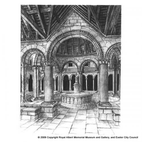 Reconstruction of the lavabo at St Nicholas Priory