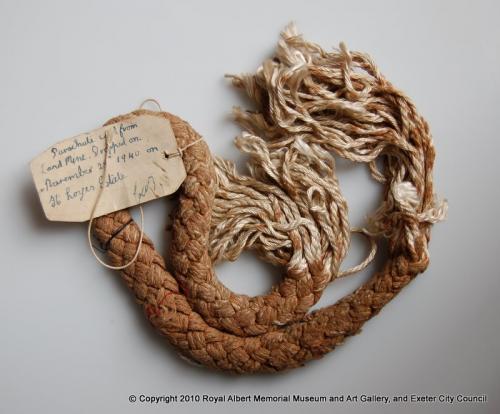 Cord from a parachute mine
