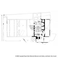 Restored plan of the baths