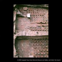 View of the hypocaust system in the bath–house