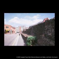 The rear of the wall
